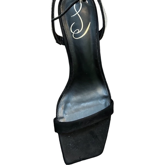 Sam Edelman Ophelia Crystal-Embellished Suede High-Heel Sandals - Picture 15 of 16